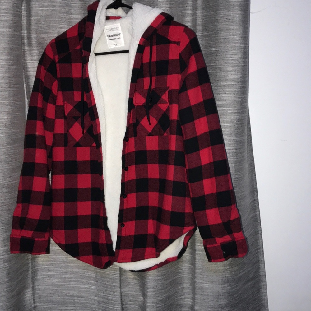 Buffalo Plaid Hooded Jacket